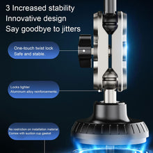 Load image into Gallery viewer, 360° Universal Rotatable with Flexible Robotic Arms to support various Viewwing Angles One Touuch Phone Bracket support phone size from size up to 11cm