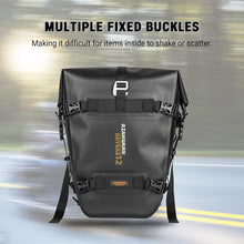 Load image into Gallery viewer, RZAHUAHU Motorcycle Rear Bag Motor Side Tail Bag Waterproof Saddle Storage Bag (Polyester+TPU) 16L/305x410x150mm/0.72kg (YA-1620)