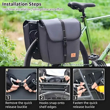 Load image into Gallery viewer, RZAHUAHU Bicycle Rear Seat Bag Multifunction Trunk Pannier Bag Water Resistant Road Bike (1 Piece ONLY) YA-1631