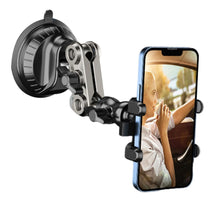Load image into Gallery viewer, 360° Universal Rotatable with Flexible Robotic Arms to support various Viewwing Angles One Touuch Phone Bracket support phone size from size up to 11cm