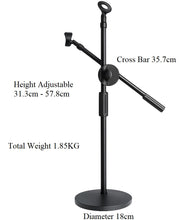Load image into Gallery viewer, Full Metal Base Professional Desktop Microphone Stand (Base Diameter 18cm) Total Weight 18.5KG