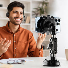 Load image into Gallery viewer, MAILUZHE Anti-Vibration Car Window Windscreen Phone Mount Holder Support upto Phone Size 7"Inch Aluminum Plastic