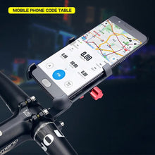 Load image into Gallery viewer, PROMEND Bicycle Stem Mount Aluminum Alloy Mobile Phone Holder Adjustable Angle & Rotatable Support up to 9.5cm Width