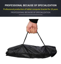 Load image into Gallery viewer, AODIV Universal 360° Compact Foldable Tripod Stand up to 1.65 Meter Height & Support Tablet Size 9.5"-14.5"with Carrying Bag