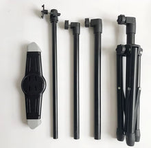 Load image into Gallery viewer, AODIV Universal 360° Compact Foldable Tripod Stand up to 1.65 Meter Height & Support Tablet Size 9.5"-14.5"with Carrying Bag