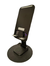 Load image into Gallery viewer, Aluminum Foldable Phone Tablet Holder with 360°Rotating Base,Cradle Dock Compatible size 4-8"