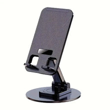 Load image into Gallery viewer, Aluminum Foldable Phone Tablet Holder with 360°Rotating Base,Cradle Dock Compatible size 4-8"