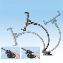 Load image into Gallery viewer, 360° 38cm Flexible Goose Neck Phone Tablet Bracket up to 24cm for Car Windshield & Dashboard Adjustable Various Viewing Angles