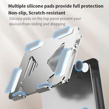 Load image into Gallery viewer, Adjustable Laptop Stand, Portable and Adjustable Handy Laptop Riser Ergonomic Computer Notebook Stand for MacBook Air Pro, Dell XPS, HP (12-17.3'') Sliver