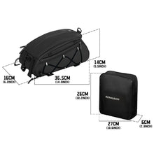 Load image into Gallery viewer, RZAHUAHU Waterproof Bike Pannier Bag (PU LeatherEVA) Bicycle Rack Bag with 2 Side Hanging Bags (YA-532-2S)