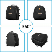 Load image into Gallery viewer, RZAHUAHU Motorcycle Luggage Bags Rear Seat Waterproof Bag Tail Bag Backpack Motorbike Helmet Bag Storage Bags with Expandable Storage 20-28L (YA-533)