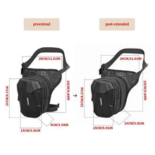Load image into Gallery viewer, RZAHUAHU Motorcycle Drop Waist Leg Bag Portable Waterproof Shoulder Waist Pack Belt Hip Bum Luggage Ride Bags (YA-566)