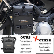 Load image into Gallery viewer, RZAHUAHU Motorcycle Saddle Bag Multifunctional Bumper Bag Waterproof (Polyester+TPU) 4L/300x190x75mm/0.45kg (YA-556)