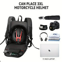 Load image into Gallery viewer, RZAHUAHU Motorcycle Backpack For Helmet Backpack, Riding Backpack, Travel Rider Bag Waterproof Reflective (YA-567)
