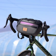 Load image into Gallery viewer, RZAHUAHU Bicycle Handlebar Bag Waterproof Cycling Front Storage Bag Reflective (Size: 29x8x17cm) 3 Liter (YA-597)
