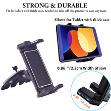 Load image into Gallery viewer, 360° Car CD Slot Phone & Tablet Mount Clamp Range 12cm-24.6cm Rotatable 2.2cm Thick of Jaw to hold Phone Tablet with Case