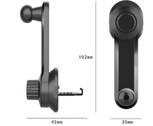 Load image into Gallery viewer, 360° Rotatable Car Air Ventilitaion Grid Magnetic Phone Holder with Long Hook Clamp Anti Fall