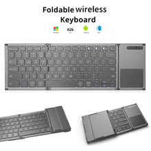Load image into Gallery viewer, Universal 78 Keys Multi-function Ultra-thin Mini Three Fold Bluetooth Keyboard