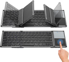 Load image into Gallery viewer, Universal 78 Keys Multi-function Ultra-thin Mini Three Fold Bluetooth Keyboard