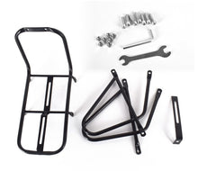 Load image into Gallery viewer, Bike Front Carrier Rack Bicycle Front Rack Metal Luggage Shelf Cargo Pannie