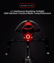 Load image into Gallery viewer, Waterproof Smart Bike Part Brake Safety Bicycle Indicator Signal Light Led Tail Light