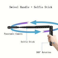 Load image into Gallery viewer, Multifunctional Bullet Time Handle with a 360° Rotating Tripod Featuring a 1/4 Thread