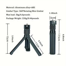 Load image into Gallery viewer, Multifunctional Bullet Time Handle with a 360° Rotating Tripod Featuring a 1/4 Thread