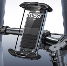 Load image into Gallery viewer, Universal Phone Mount with Secure Grip for Bicycle Scooter use in Handle Bar, Support Phone Size with Case up to 6.5"