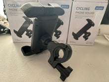 Load image into Gallery viewer, Universal Phone Mount with Secure Grip for Bicycle Scooter use in Handle Bar, Support Phone Size with Case up to 6.5"