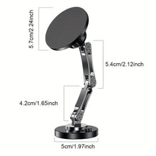 Load image into Gallery viewer, Aluminum Alloy 360° Rotatable Flexible Arm Design Magnectic Magsafe Phone Holder for Car Desktop Kitchen Strong Grip Base (Diameter 5cm)