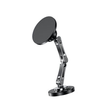 Load image into Gallery viewer, Aluminum Alloy 360° Rotatable Flexible Arm Design Magnectic Magsafe Phone Holder for Car Desktop Kitchen Strong Grip Base (Diameter 5cm)