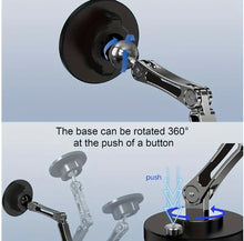 Load image into Gallery viewer, Aluminum Alloy 360° Rotatable Flexible Arm Design Magnectic Magsafe Phone Holder for Car Desktop Kitchen Strong Grip Base (Diameter 5cm)