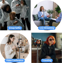 Load image into Gallery viewer, All in 1 Hidden Selfie Stick Tripod 1.82m Portable Phone Tripod Aluminum Alloy Cold Shoe Tripod