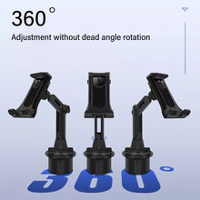 Load image into Gallery viewer, Universal 360° Adjustable Flexi Angle Arm Design Car Cup Holder for Phone & Tablet Compatible for Size 4.7"-13.0" Inch