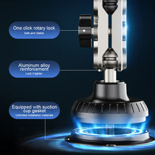 Load image into Gallery viewer, MAILUZHE 360° Car Phone Holder Strong Suction Cup Base Aluminum Alloy Flexible Long Arm 32cm Phone to 7.0"