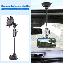 Load image into Gallery viewer, MAILUZHE 360° Car Phone Holder Strong Suction Cup Base Aluminum Alloy Flexible Long Arm 32cm Phone to 7.0"