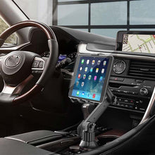 Load image into Gallery viewer, MAILUZHE 360°Adjustable Mount Car Cup Holder Adjustable Angle Gooseneck Shockproof Stand for Phone & Tablet upto 13" Inch