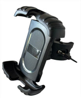 Load image into Gallery viewer, Universal Phone Holder 4 Claw Stong Clamping Design Handlebar Phone Mount, for Phone Size up to 7” for Bicycles, Bikes, Scooters, Treadmill & etc