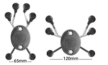 Load image into Gallery viewer, Aluminum Universal 360° Bike Bicycle Handle Bar Clamp Base W Double Socket Arm & 6-Claw Phone Holder