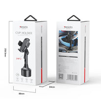 Load image into Gallery viewer, YESIDO C195 360 Degrees Rotating 4-6.7 inch Phone Bracket for Car Cup Holder Stand