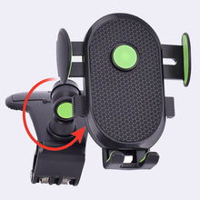 Load image into Gallery viewer, Universal 360° Rotatable Phone Holder for Car Dashboard Sunvisor Rearview Mirror Desk Kitchen Cabinet with Spring Clamp Holder & One Touch Phone Holder Compatible for Phone Size 7.0" Inch