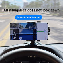 Load image into Gallery viewer, Universal 360° Rotatable Phone Holder for Car Dashboard Sunvisor Rearview Mirror Desk Kitchen Cabinet with Spring Clamp Holder & One Touch Phone Holder Compatible for Phone Size 7.0" Inch