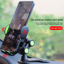 Load image into Gallery viewer, Universal 360° Rotatable Phone Holder for Car Dashboard Sunvisor Rearview Mirror Desk Kitchen Cabinet with Spring Clamp Holder & One Touch Phone Holder Compatible for Phone Size 7.0" Inch