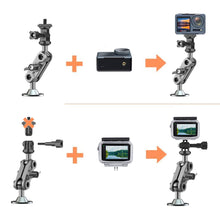 Load image into Gallery viewer, Universal Metal Flexible Angle Adjustable Holder for 1/4" Device Camera for Dash Board or Wall