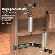 Load image into Gallery viewer, Premium Universal Adjustment 360° Rotatable Aluminum Multipurpose Travel Portable Phone Mount (E02)