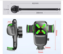 Load image into Gallery viewer, 360° 38cm Flexible Goose Neck One Touch Phone Bracket up to 9cm for Car Windshield & Dashboard Adjustable Various Viewing Angles