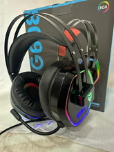 Load image into Gallery viewer, USB 7.1 Channel Gaming Headset with Microphone Big Earmuffs RGB LED Light for Desktop/Laptop