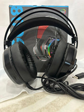 Load image into Gallery viewer, USB 7.1 Channel Gaming Headset with Microphone Big Earmuffs RGB LED Light for Desktop/Laptop