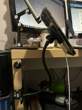 Load image into Gallery viewer, 15W RGB LED Magsafe Magnetic Wireless Charger Phone Holder with 360° Flexible Goose Neck & Blig Clamp