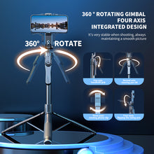 Load image into Gallery viewer, 2.1 Meter Long Extendable Selfie Stick for Smart Phone, Universal Handheld Stabilizer with 2.1m Remote Live Stand, Tripod